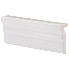 Charlotte tierra torello ceramic tile chair rail beige 2 x 10 #chairrail. Vivir Panna 3x8 Polished Ceramic Chair Rail Liner Tilebar Com