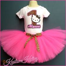 Hello Kitty Birthday Dress For 1 Year Old Hello Kitty Birthday Outfit Leopard Hello Kitty By Kustomkutiez Hello Kitty Birthday Birthday Outfit Hello Kitty Party