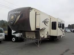 36 foot toy hauler 5th wheel. Repo Com 2013 Palomino Columbus F3600th 36 Foot Fifth Wheel Toy Hauler Travel Trailer W 2 Slide Outs