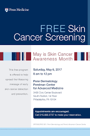 Get further information about breast cancer screenings from the nhs visit the nhs website; Free Skin Cancer Screening Penn Dermatology Events