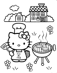 Hello kitty christmas coloring pages is a set of the page of templates with hello kitty christmas special edition. Cute Hello Kitty Christmas Coloring Pages
