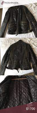 D G Vintage Motor Leather Jacket Leather Jacket Jackets Dolce Gabbana Jacket