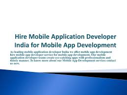 The current scenarios of technology have raised the status of app development in india. Ppt Mobile App Developer India With Madi For Android App Powerpoint Presentation Id 1383516