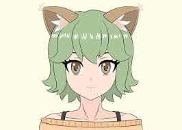 Manga style girls with toy. How To Draw Anime Cat Girl Ears Step By Step Animeoutline