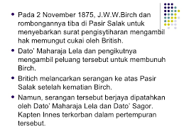 Faktor kekalahan dol said dato\u0027 maharaja lela | tokoh sejarah datuk maharaja lela Perjuangan Tokoh Tempatan