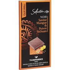 Chocolat Noir Mangue Poivre Sichuan Carrefour Selection La Tablette De 100g A Prix Carrefour Poivre De Sichuan Chocolat Noir Mangue