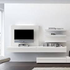 Love The Suspended Elevated Tv Unit Houses Electronics And Still Has Clean View Of Floor Wall Mounted Tv Unit Modern Tv Wall Tv Wall