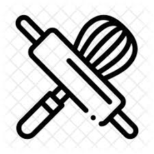 Rolling Pin And Beater Icon Of Line Style Available In Svg Png Eps Ai Icon Fonts