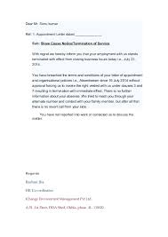 An appointment letter is written by the employer to a selected candidate in an interview session letting them know of their selection to the job they had applied. Show Cause Notice Of Sonu