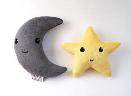 Moon Star Plush Toy Set Moon Star Plushie Cute Space Toy Etsy Space Toys Worry Dolls Plushies
