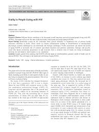 Http Www Natap Org 2020 Hiv Falutz2020 Article Frailtyinpeoplelivingwithhiv Pdf
