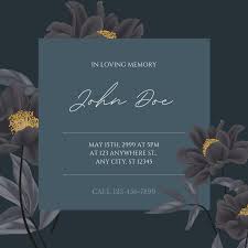 Maybe you would like to learn more about one of these? Free Printable Customizable Funeral Invitation Templates Canva