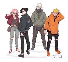 Konoha Fashion Week Rodrigo Pascoal In 2020 Naruto Team 7 Naruto Teams Anime Naruto