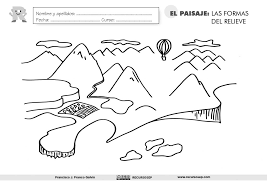 Paisaje De Costa Para Colorear