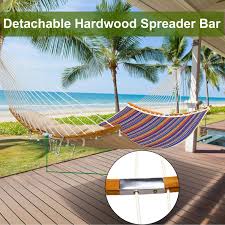 Check out our double hammock selection for the very best in unique or custom, handmade pieces from our hammocks & swings shops. Double Hammock Quilted Fabric Swing With Detachable Pillow 2019 All New Curved Bar Design Strong Bamboo