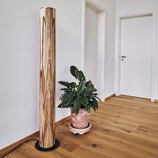 Led Holz Stehleuchte Lucerna 160cm Satin Nussbaum 74669