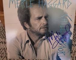 Country Legend LP firmato MERLE HAGGARD Album Chill Factor autografato