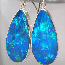 Northern light australian opal 1.13 carat semi black oval opal cab iridescent opal engagement ring opal necklace stone. Amazon Com Big Sterling Silver Natural Inlay Australian Opal Earrings Jewelry Gift 22ct A76 Handmade