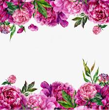 Purple Flowers Thanksgiving Wreath Beautiful Flowers Clipart Border Clipart Flower Phone Wallpaper Floral Border Design Floral Watercolor