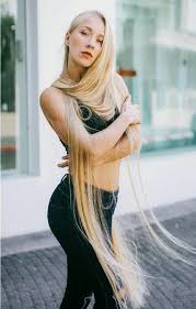 Slender, with platform shoes and long, feathered hair. Pin On Beautiful Long Blonde Hair