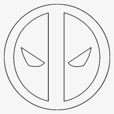 Seeking more png image coloring pages png,social media icons png,business card icons png? Deadpool Symbol Coloring Pages Deadpool Logo Coloring Page Png Image Transparent Png Free Download On Seekpng