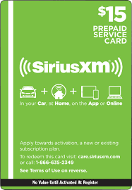 Read honest and unbiased product reviews from our users. 15 Prepaid Service Card For Siriusxm Internet Radio Multicolor Siriusxm 15 Best Buy
