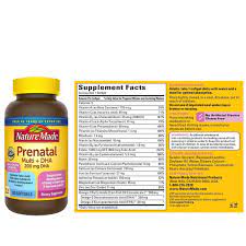 Amazon Com Nature Made Nature Made Prenatal Dha 200 Mg Dietary Supplement Netcount 150 Soft Gels 150count Multivitamins Grocery Gourmet Food
