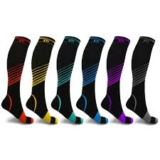 Extreme Fit Knee High Sport 6 Pair Sport Compression Socks For Men And Women S M Walmart Com Walmart Com
