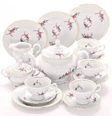 Rose Garden Fine China Tea Set For Four Fine China Tea Set China Tea Sets China Tea