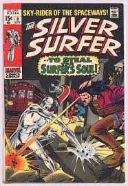 Rare Vintage 1969 Marvel Comics Silver Surfer Issue 9 Silver Age 1960 S Comic Book In Very Good Fine Condition John Busc Silver Surfer Silver Age Comics Comics
