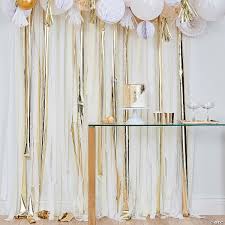 Check spelling or type a new query. Ginger Ray White Cream Gold Fringe Crepe Paper Streamer Backdrop