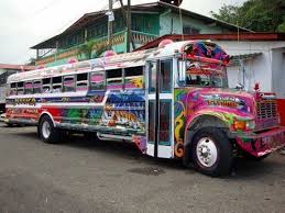 Panoramio Photo Of Panama Bus Diablo Rojo Portobelo Panama Artesanias De Panama Portobelo