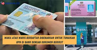 Beberapa jam kemudian, mereka bergegas ke ibu pejabat mas di subang untuk menuntut. Wakil Atau Waris Berdaftar Dibenarkan Untuk Tunaikan Bpn Di Bank Dengan Dokumen Berikut