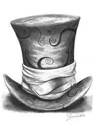 Black Alice In Wonderland Drawing October 6th 2013 National Mad Hatter Day It S Always Fun To Go A Little Mad Giggle Dance Add Too Much Suga Inspirierende Kunst Zeichnungen Disney Zeichnen