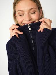 Shop MMAmity Zip Knit Cardigan with free shipping from Mos Mosh