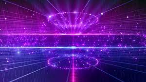 4k Purple Blue Stage Sparkling Moving Background Relaxing Stars Wall