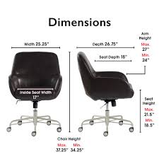 Check spelling or type a new query. Tommy Hilfiger Forester Luxury Bonded Leather Home Office Chair Modern Round Swivel Accent Seating Adjustable Height Dark Brown Buy Online At Best Price In Uae Amazon Ae