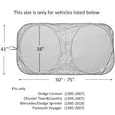 A1 Shades Windshield Sun Shades Exact Fit Size Chart For Car
