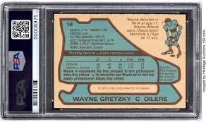 A wayne gretzky rookie card is shown in this image provided by heritage auctions. Why Wayne Gretzky Rookie Card Fetched 1 29 Million At Auction Los Angeles Times