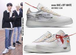 jin bts 171226 run bts epi 33 jin 방탄소년단 진 석진 nike x off white virgil abloh air force 1 lowpic twitte bts clothing bts inspired outfits kpop fashion