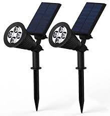 Outdoor Solar Spot Lights Use The Latest In Solar Charging Technology And Clever Design To Provide A Solar Lights Solar Spot Lights Outdoor Landscape Lighting