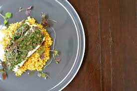 Let sit for 5 minutes. Combi Steam Oven Recipes I Cooking With Steam Steamed Monkfish Olive Crust Pearl Cous Cous