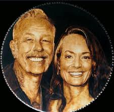 A very nice piece of art that was made by mypyrographedguitars