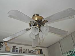 Ceiling Fan Face Lift A Big Impact On A Small Budget Ceiling Fan Mobile Home Decorating Ceiling