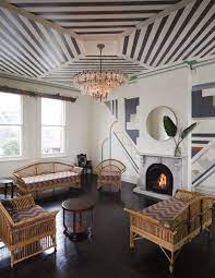 New Brunswick Bar Takes Design Cues From American West Coast Art Deco The Interiors Addict In 2021 Art Deco Living Room Furniture Art Deco Living Room Art Deco Interior Living Room