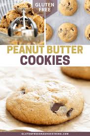 Gluten Free Peanut Butter Chocolate Chip Cookies In 2020 Gluten Free Cookie Recipes Gluten Free Recipes Baking Gluten Free Peanut Butter