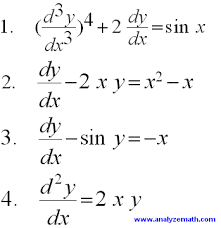 Order And Linearity Of Differential Equations Differential Equations Logic Math Math Workbook