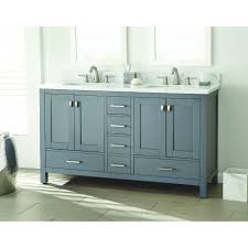 Shop wayfair for the best home decorators collection vanity. Home Decorators Collection Franklin Square 60 Inch W 5 Drawer 4 Door Vanity In Grey With M The Home Depot Canada