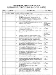 Penilaian kinerja merupakan salah satu bentuk penilaian yang perlu ditingkatkan penggunaannya di kelas. Form Penilaian Kinerja Amdal