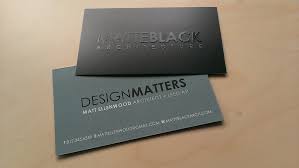 Matte black professional traditional business card. Business Cards Matte Black Architecture Bloomington Indiana Architect